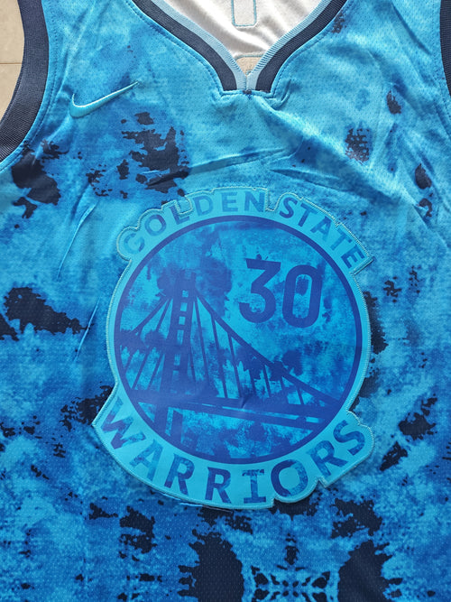 22-23 NBA Golden State Warriors #30 Stephen Curry Statement Edition Blue Jersey