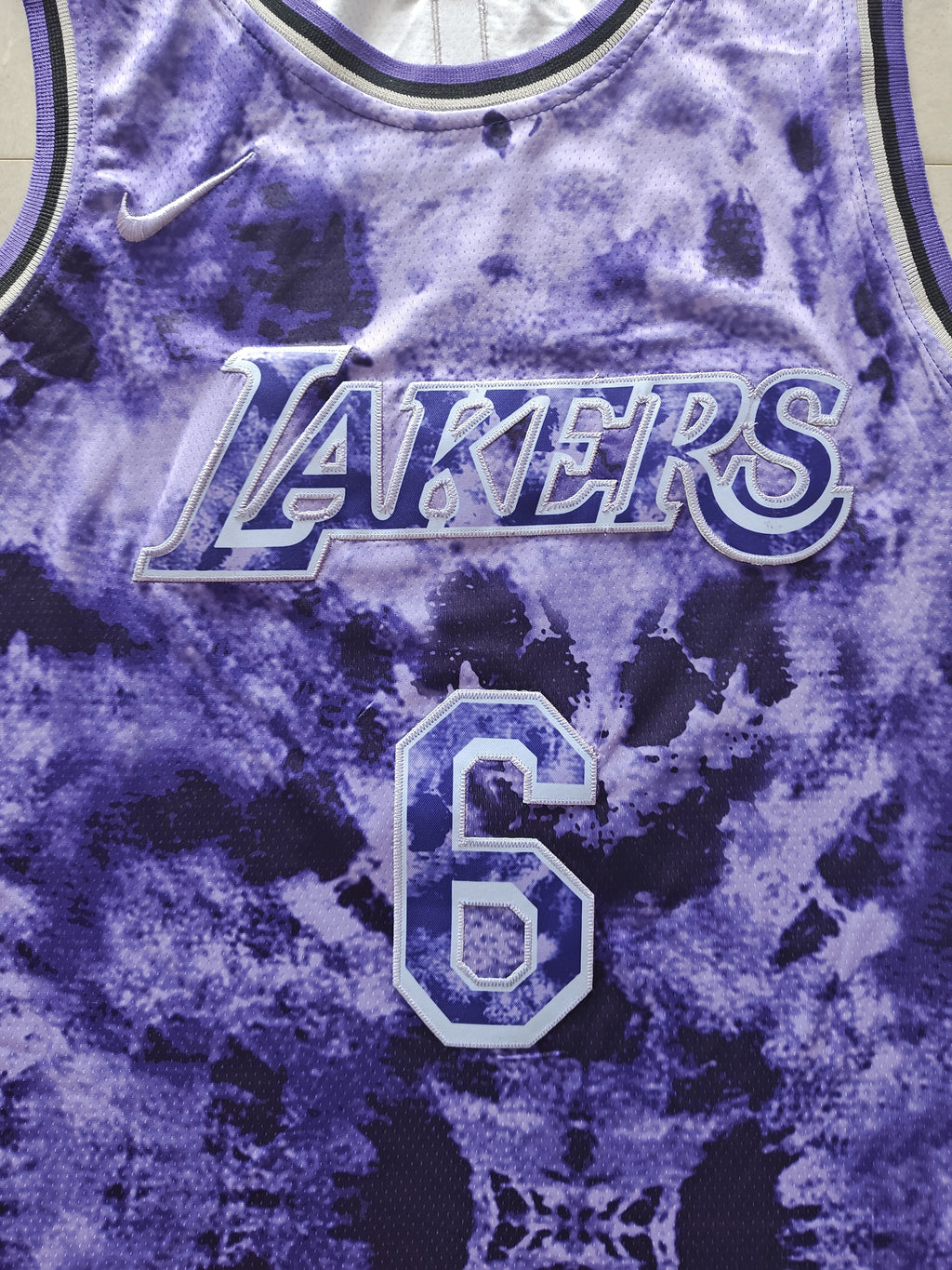 22-23 NBA Los Angeles Lakers #6 LeBron James Statement Edition Purple Jersey