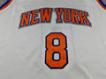 Knicks #8 Association Edition White Jersey