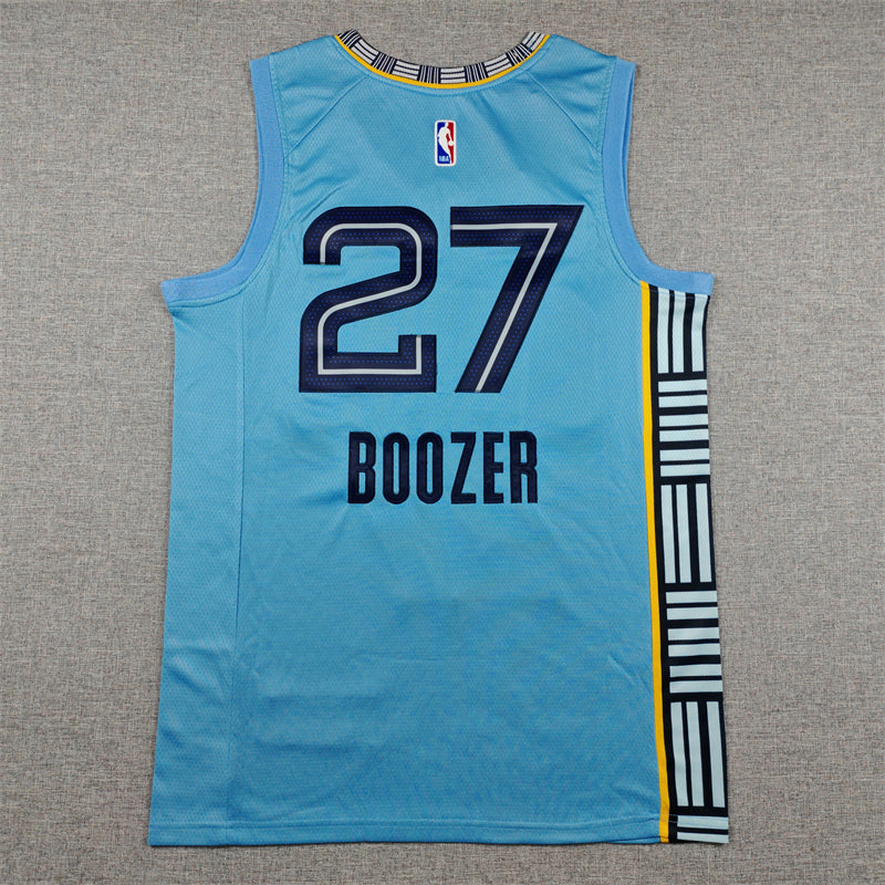 Grizzlies #27 Jaren Jackson Jr. City Edition Light Blue Jersey