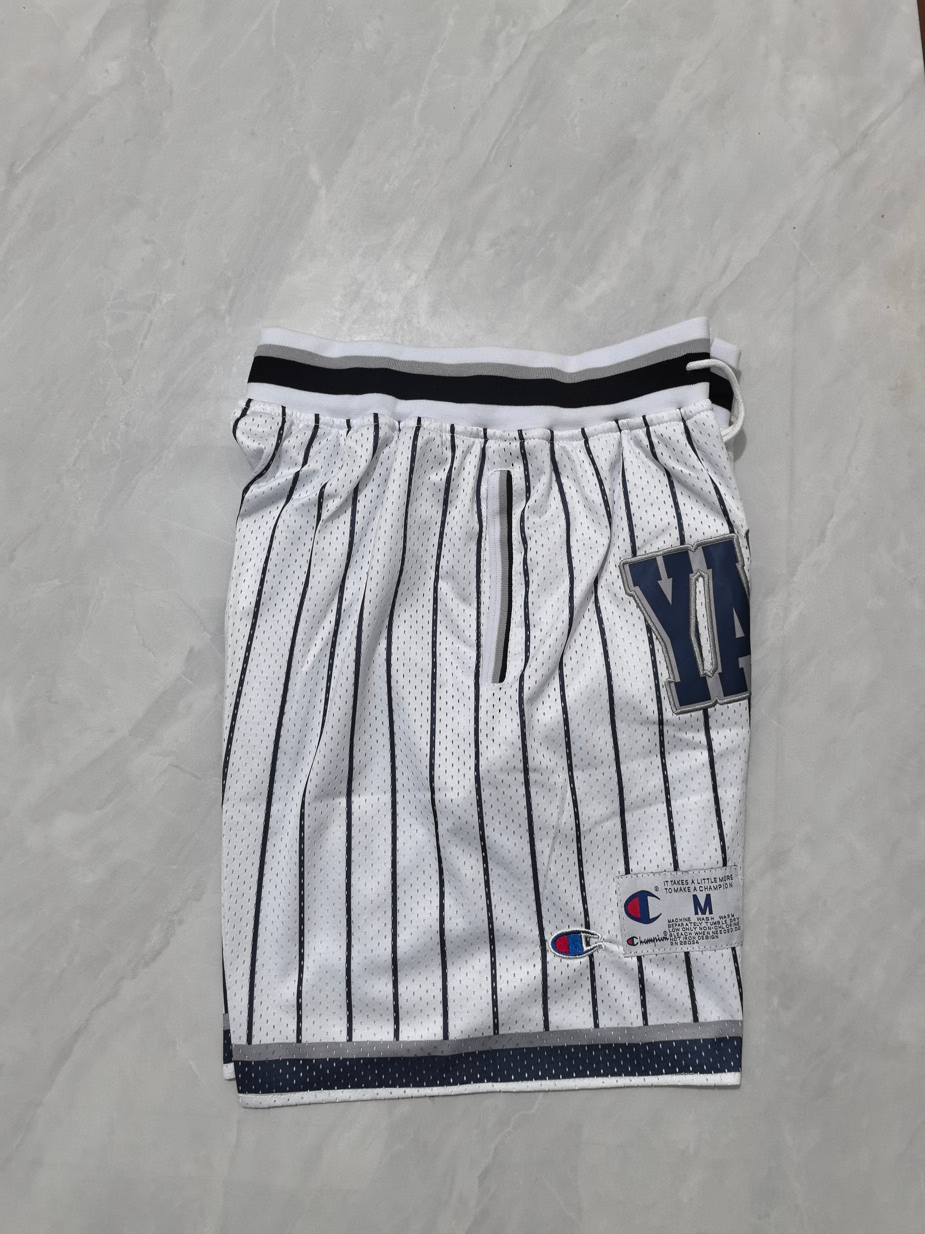 Champion Pinstripe Pocket Shorts – Baseball-Inspired Streetwear