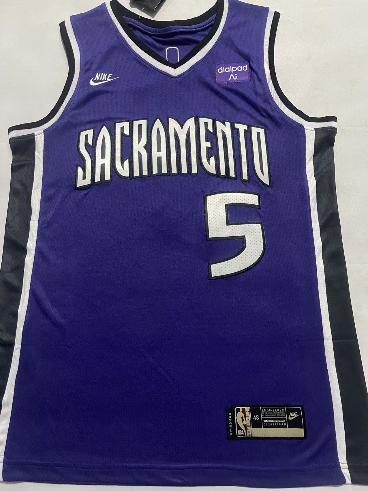 Sacramento Kings #5 De'Aaron Fox Nike Jersey – 2025 Season