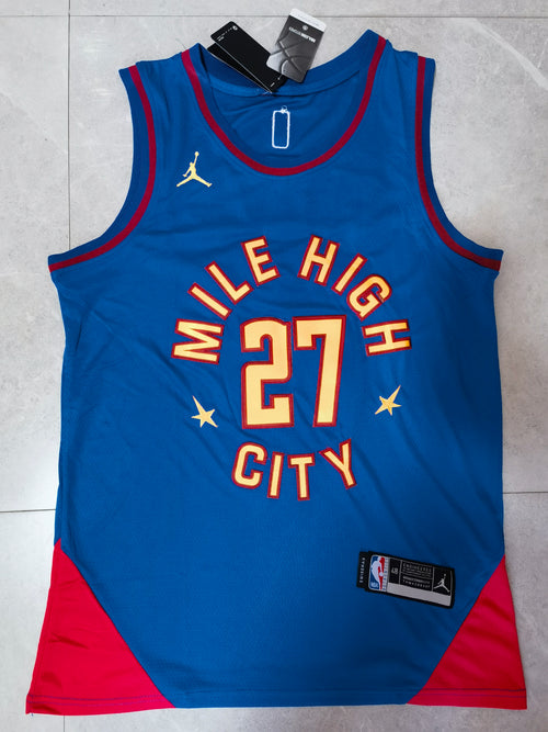 22-23 NBA Denver Nuggets #27 Jamal Murray Statement Edition Blue Jersey