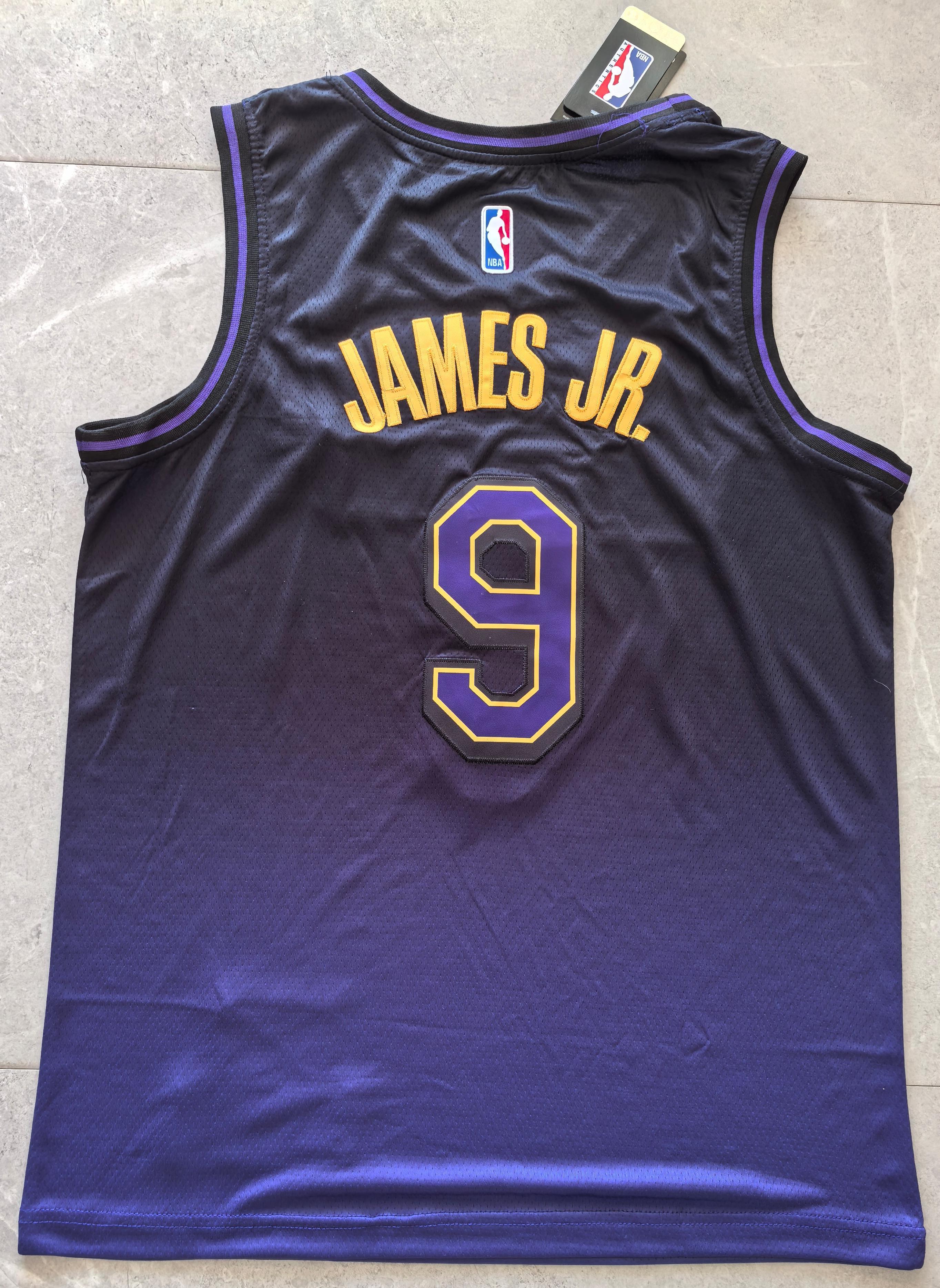 24-25 NBA Los Angeles Lakers #9 Bronny James City Edition Gradient Purple Jersey