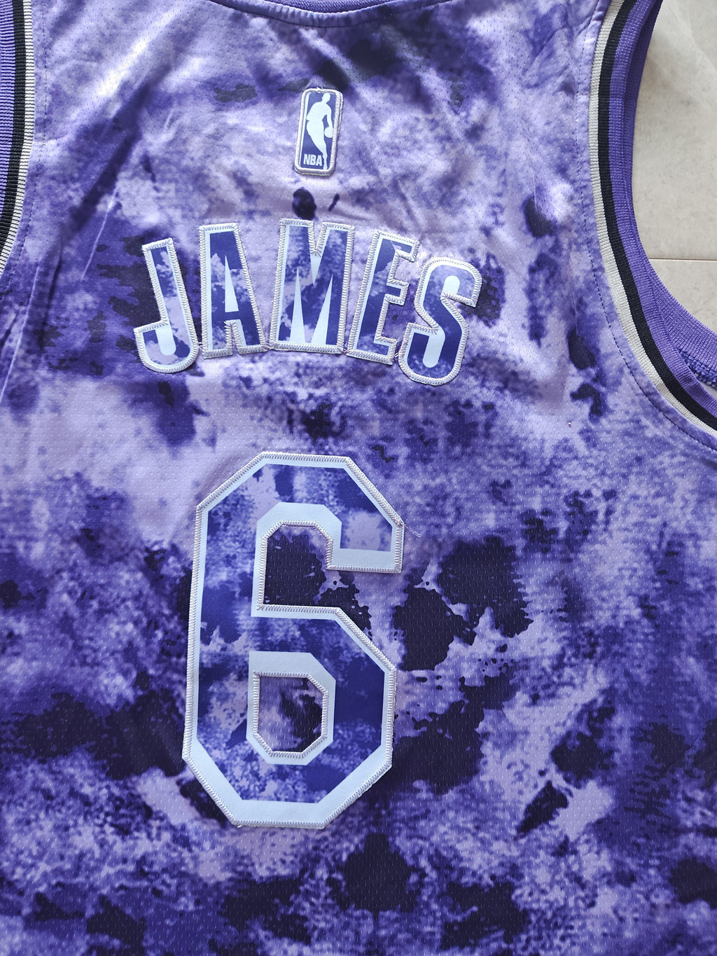 22-23 NBA Los Angeles Lakers #6 LeBron James Statement Edition Purple Jersey