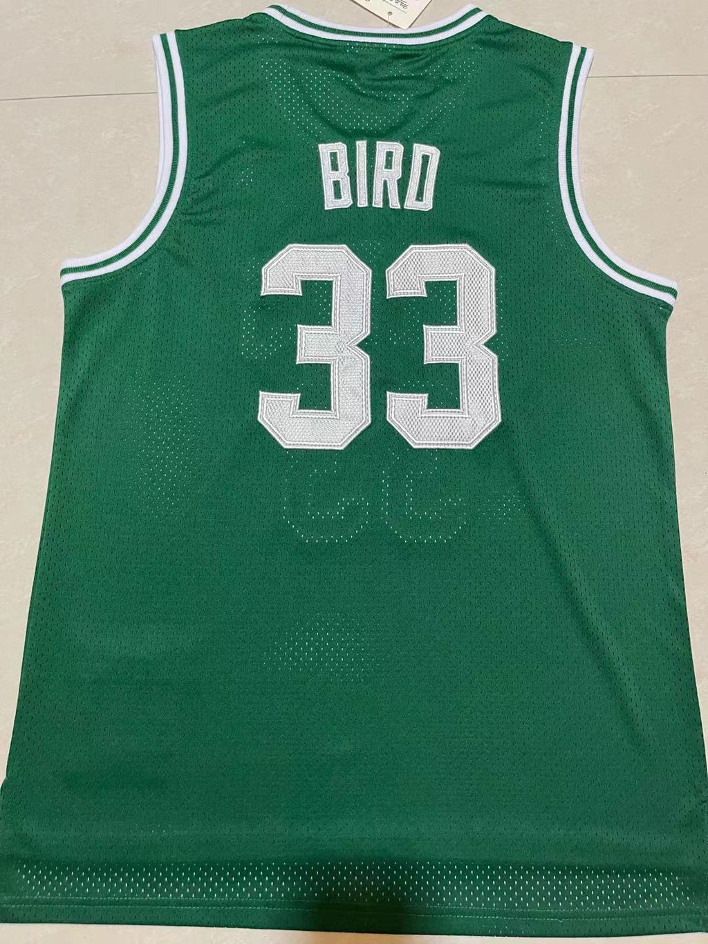 Celtics #33 Larry Bird 1985-86 Green Vintage Embroidered Jersey