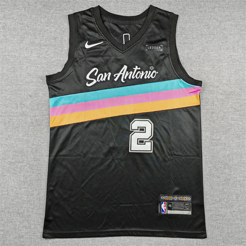 Spurs #2 2026 City Edition Black Jersey