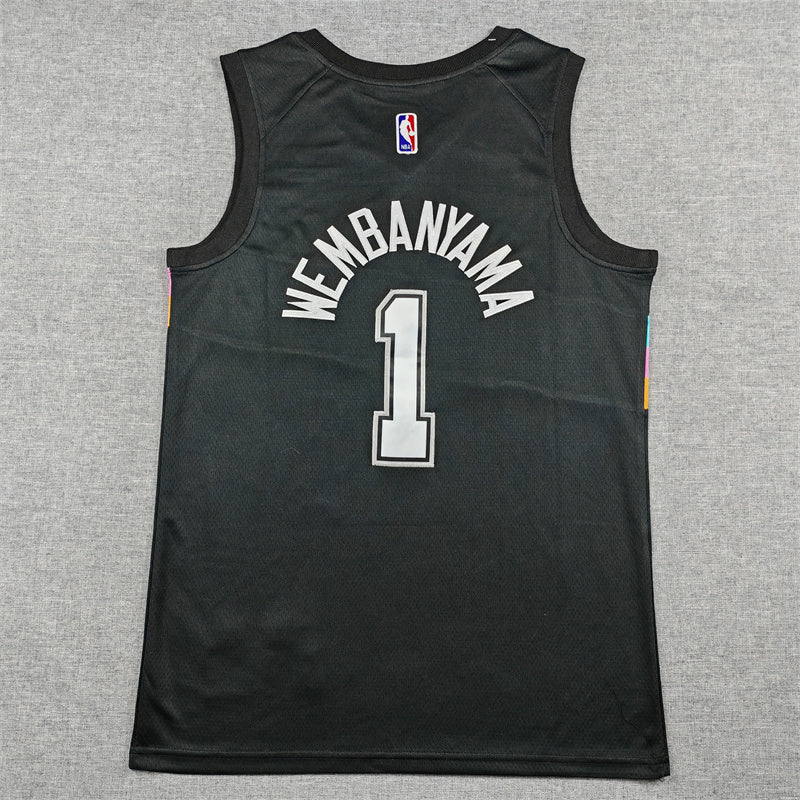 San Antonio Spurs City Edition Black Fan Jersey