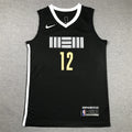 24-25 NBA Memphis Grizzlies #12 Ja Morant City Edition Black Jersey