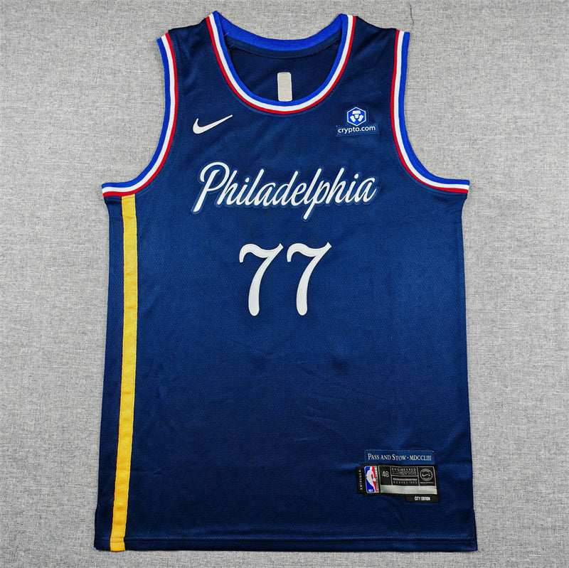 Philadelphia 76ers City Edition Navy Swingman Jersey