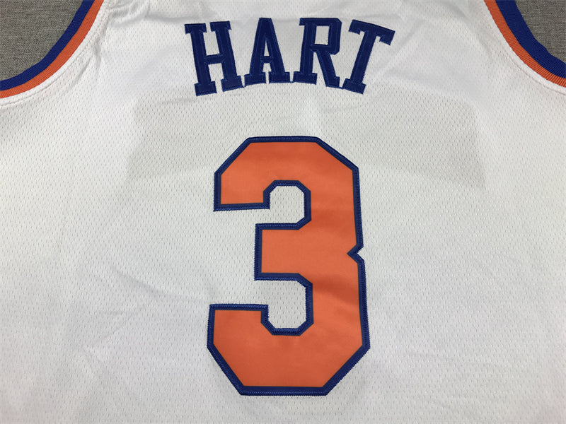 Knicks #3 Mikal Bridges Association Edition White Jersey