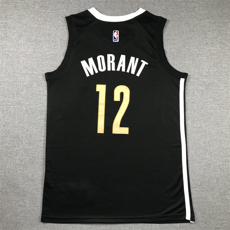 24-25 NBA Memphis Grizzlies #12 Ja Morant City Edition Black Jersey