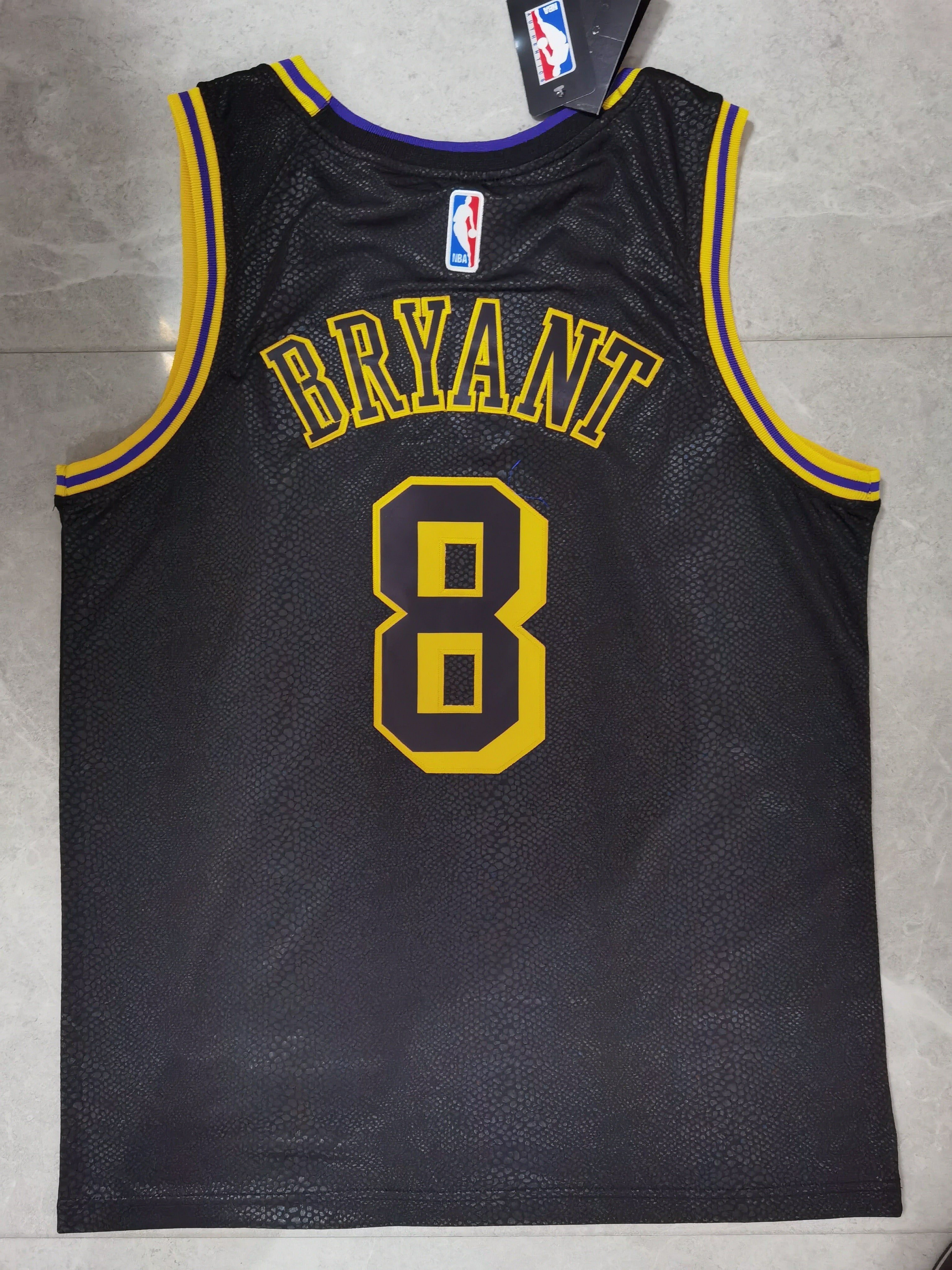 NBA Los Angeles Lakers Kobe Bryant Black Mamba City Edition Snakeskin Jersey