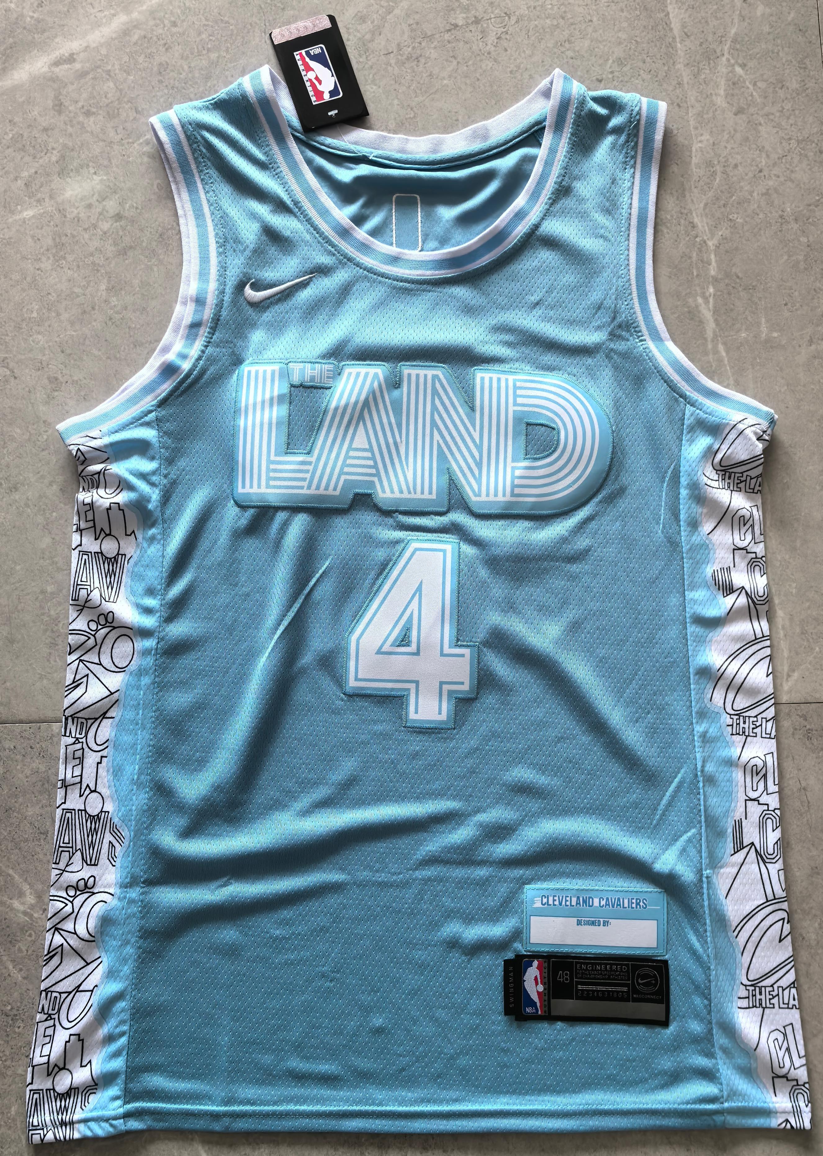 23-24 NBA Cleveland Cavaliers #4 Evan Mobley City Edition Jersey