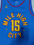 22-23 NBA Denver Nuggets #15 Nikola Jokic Retro Blue Jersey