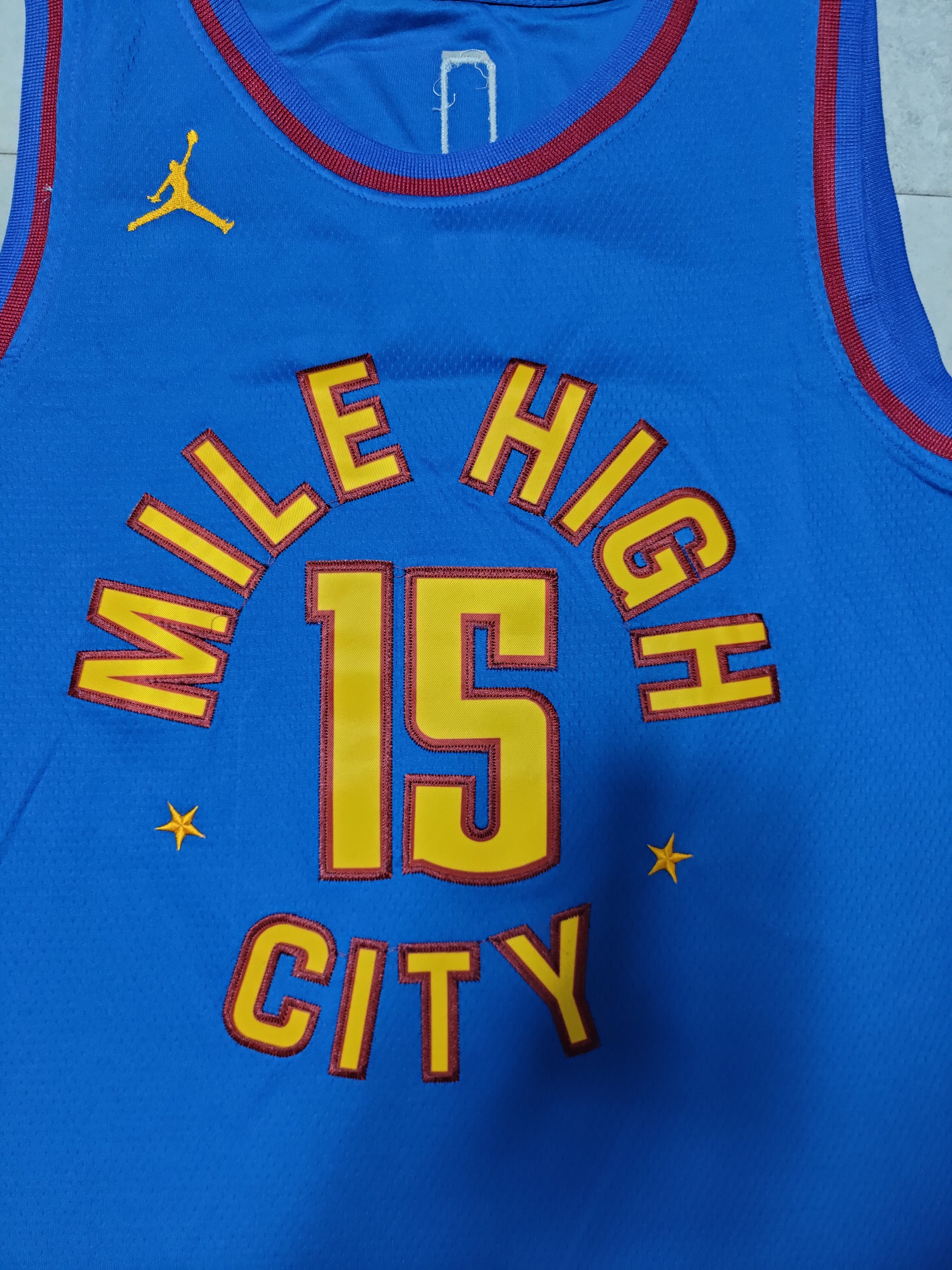 22-23 NBA Denver Nuggets #15 Nikola Jokic Retro Blue Jersey