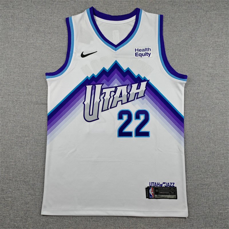 Jazz #22 Association Edition White Jersey