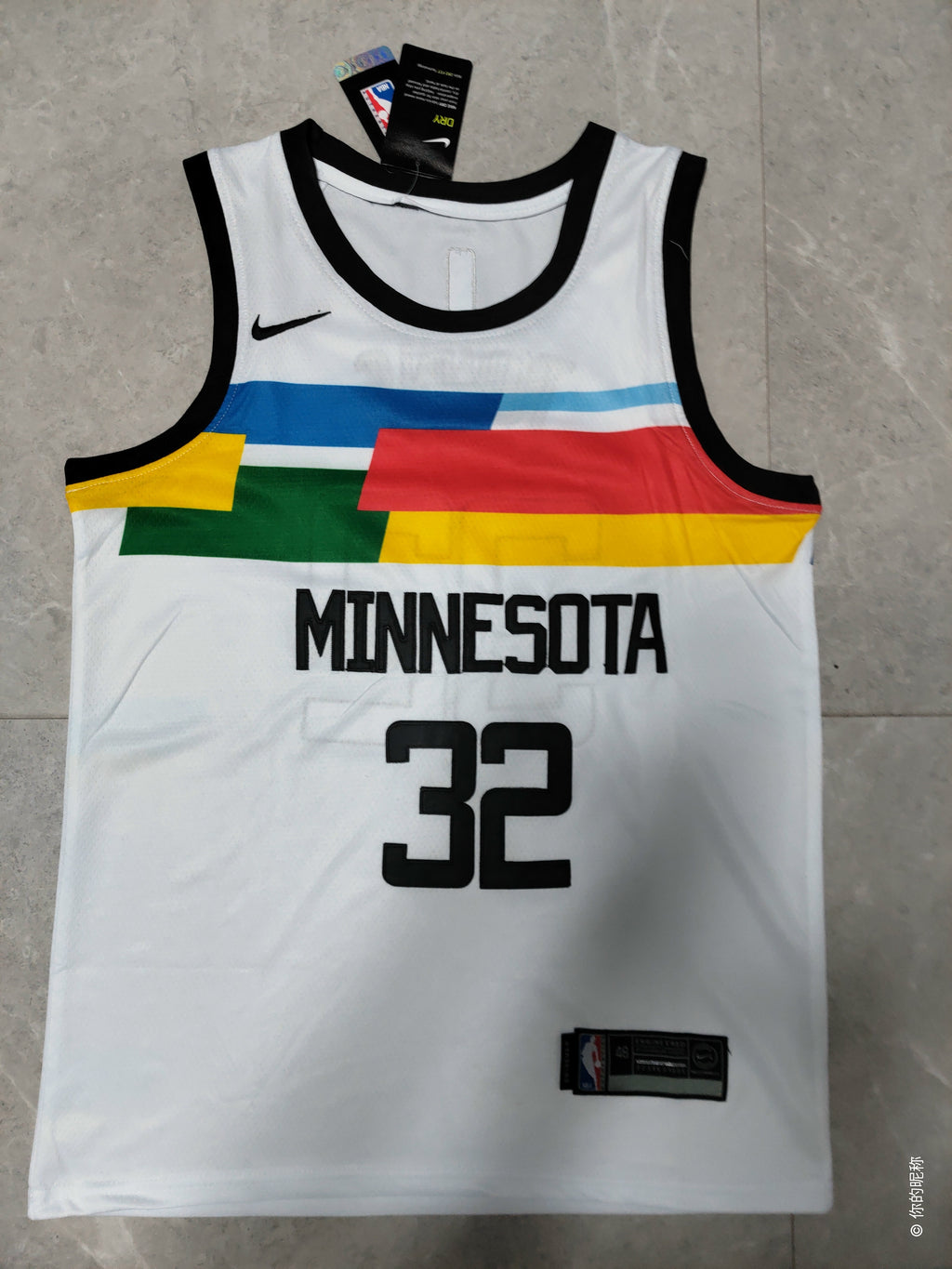 22-23 NBA Minnesota Timberwolves #32 Karl-Anthony Towns City Edition White Jersey