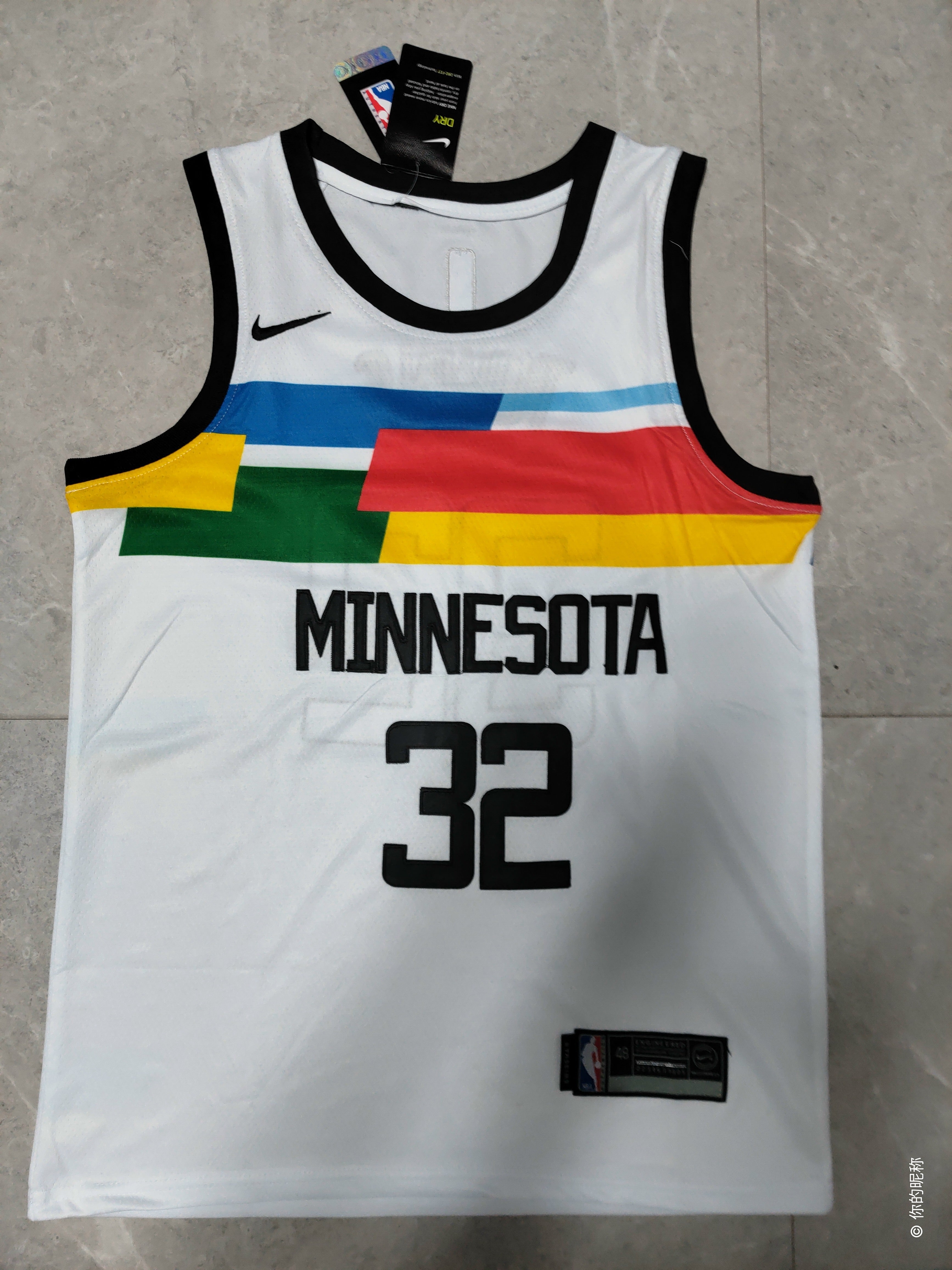 22-23 NBA Minnesota Timberwolves #32 Karl-Anthony Towns City Edition White Jersey