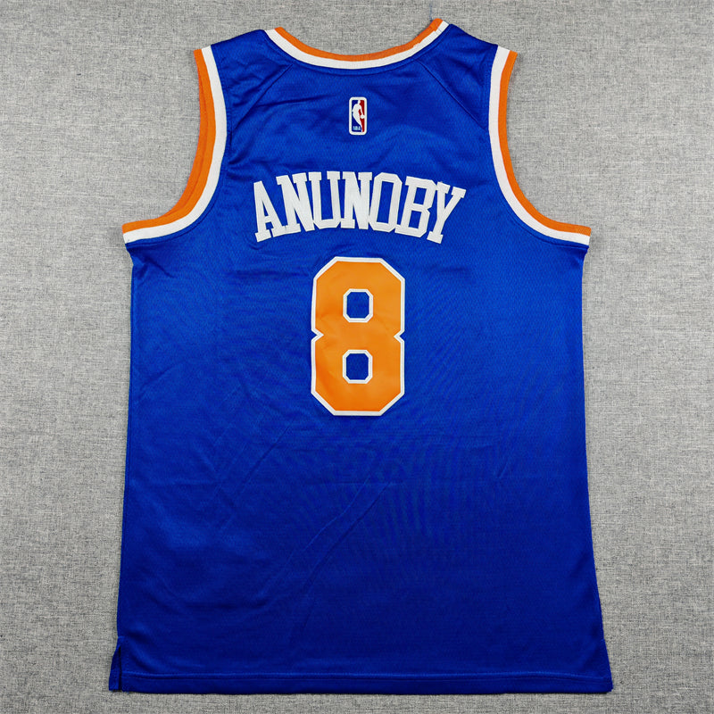Knicks #8 Icon Edition Blue Jersey