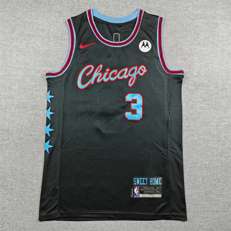 Chicago Bulls City Edition Black Swingman Jersey