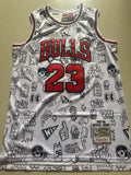 Chicago Bulls #23 Retro Print Jersey – Classic Edition