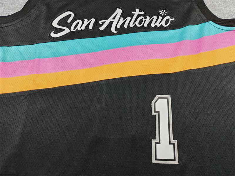 San Antonio Spurs City Edition Black Fan Jersey