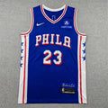 76ers #23 Icon Edition Blue Jersey