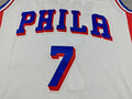 76ers #7 Classic White Jersey