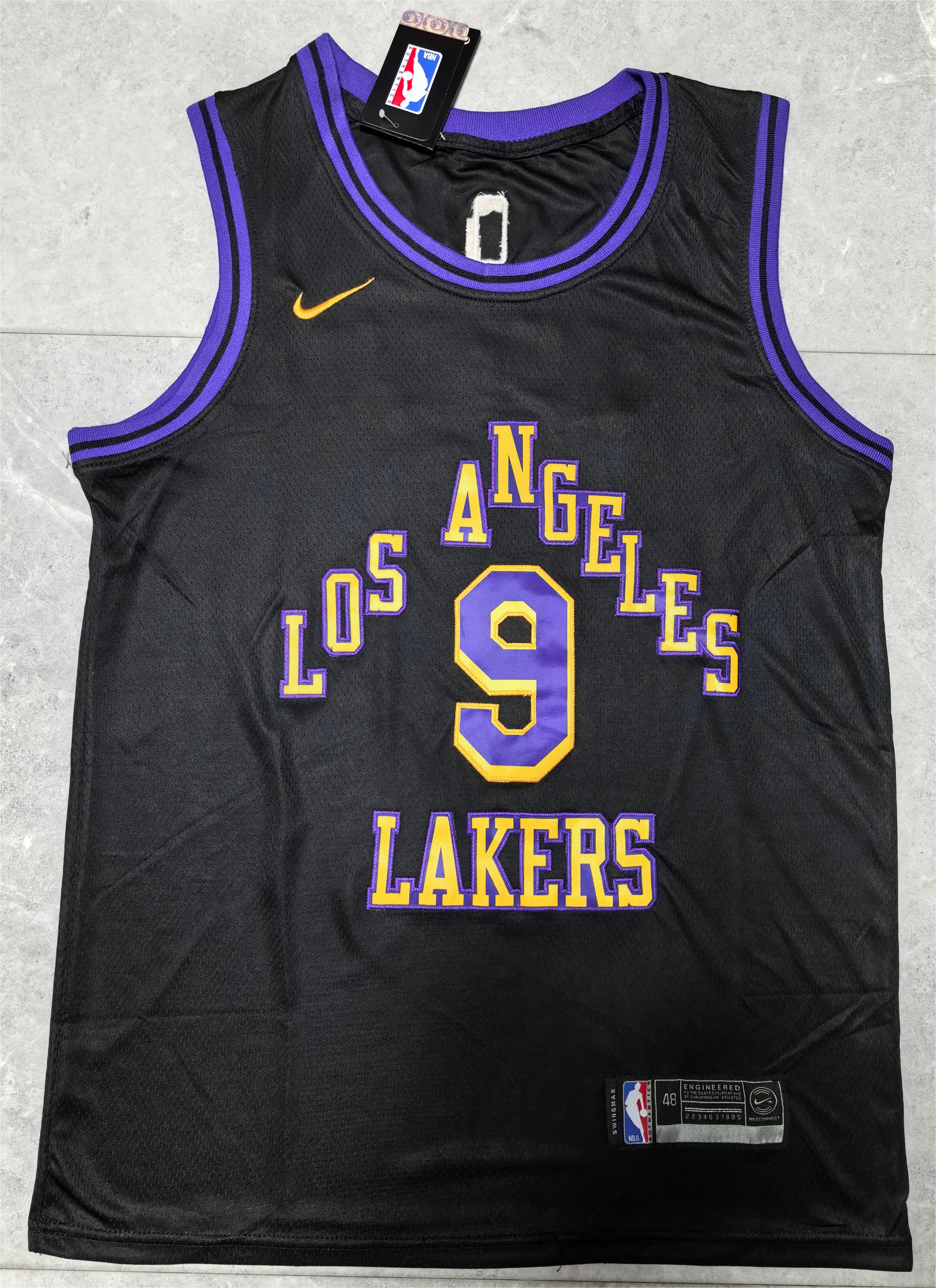 NBA Los Angeles Lakers #9 Bronny James City Edition Black Jersey
