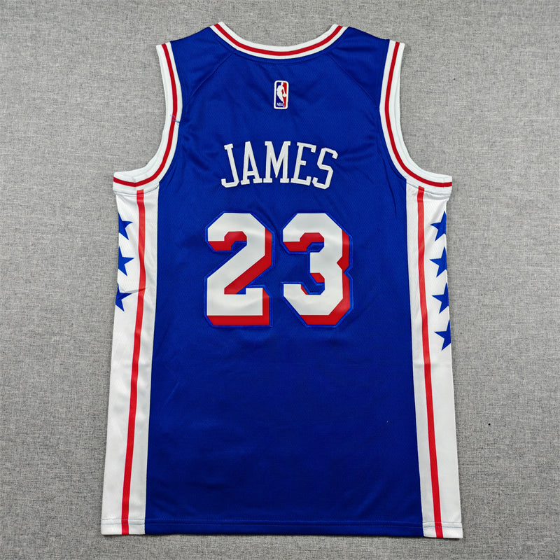 76ers #23 Icon Edition Blue Jersey