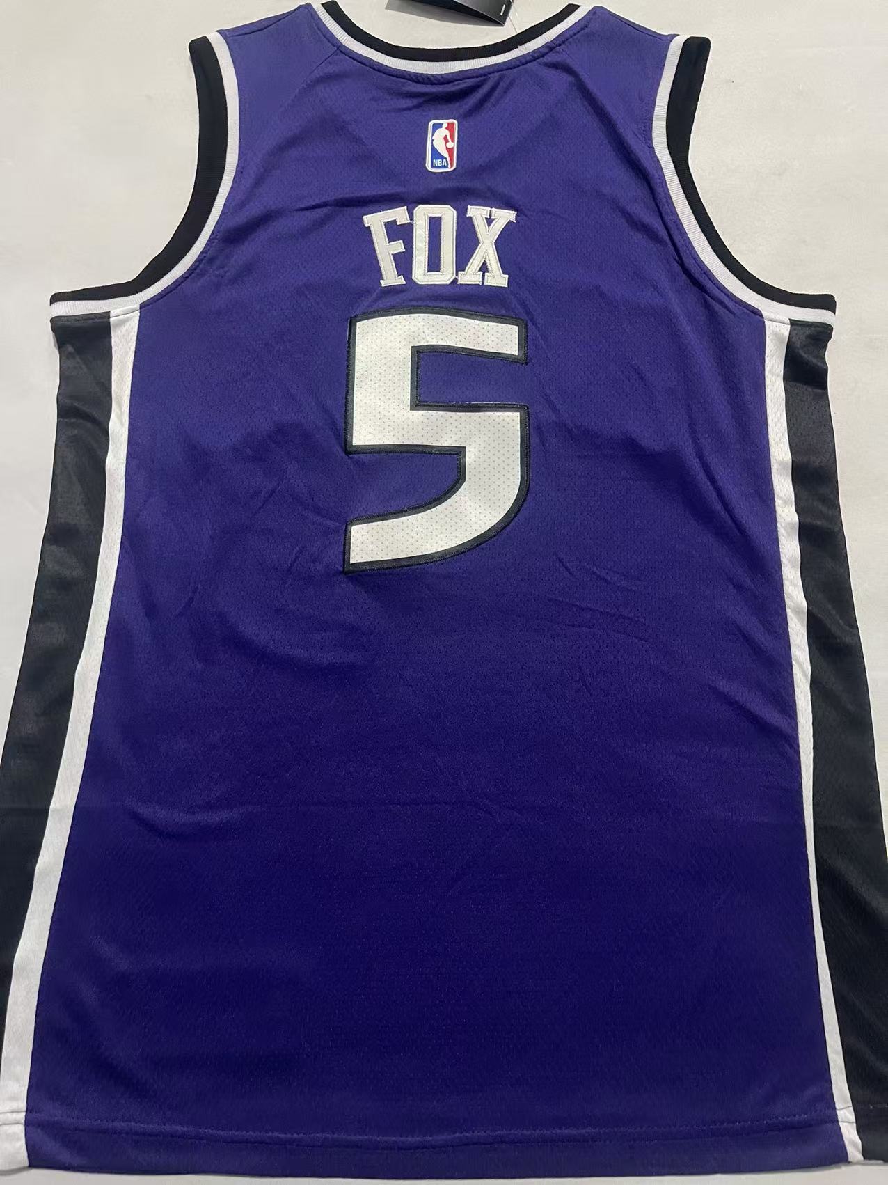 Sacramento Kings #5 De'Aaron Fox Nike Jersey – 2025 Season