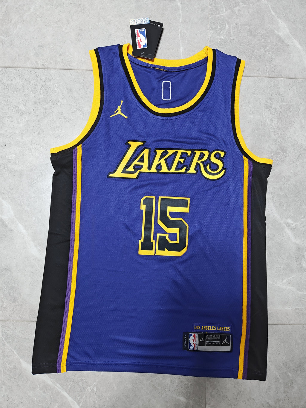 22-23 NBA Los Angeles Lakers #15 Austin Reaves Statement Edition Purple Jersey