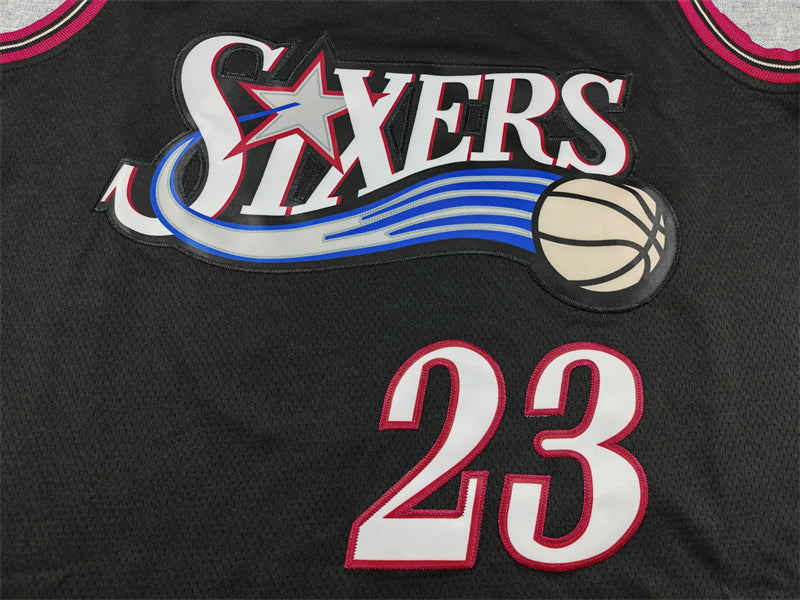 76ers #23 Statement Edition Black Jersey