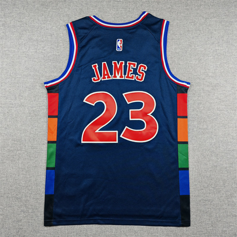76ers #23 City Edition Navy Jersey 2022