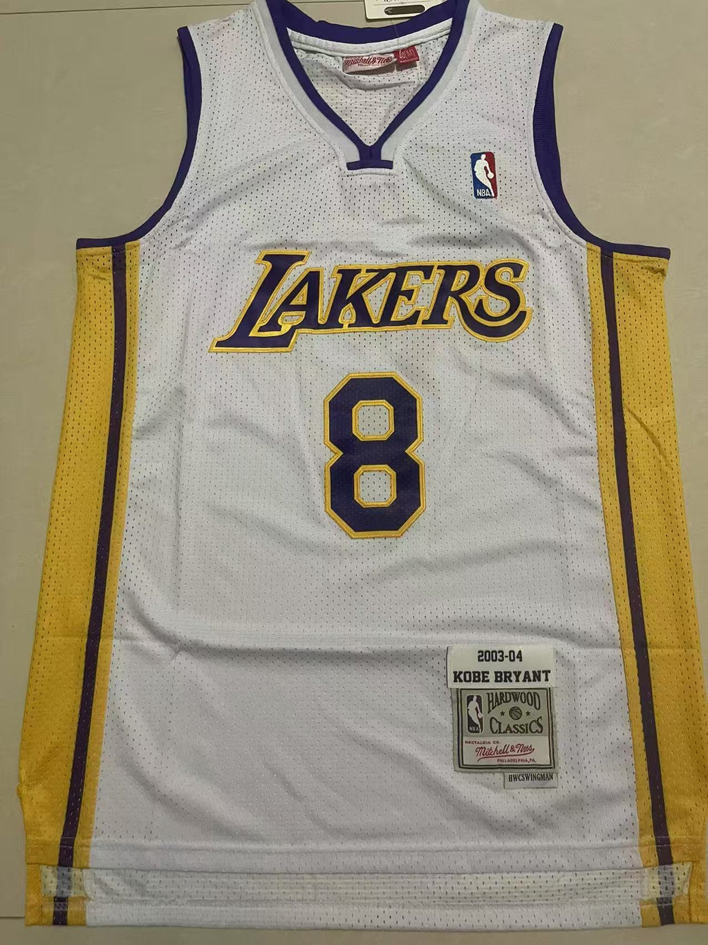 Los Angeles Lakers Kobe Bryant #8 Nike Hardwood Classics Swingman Jersey