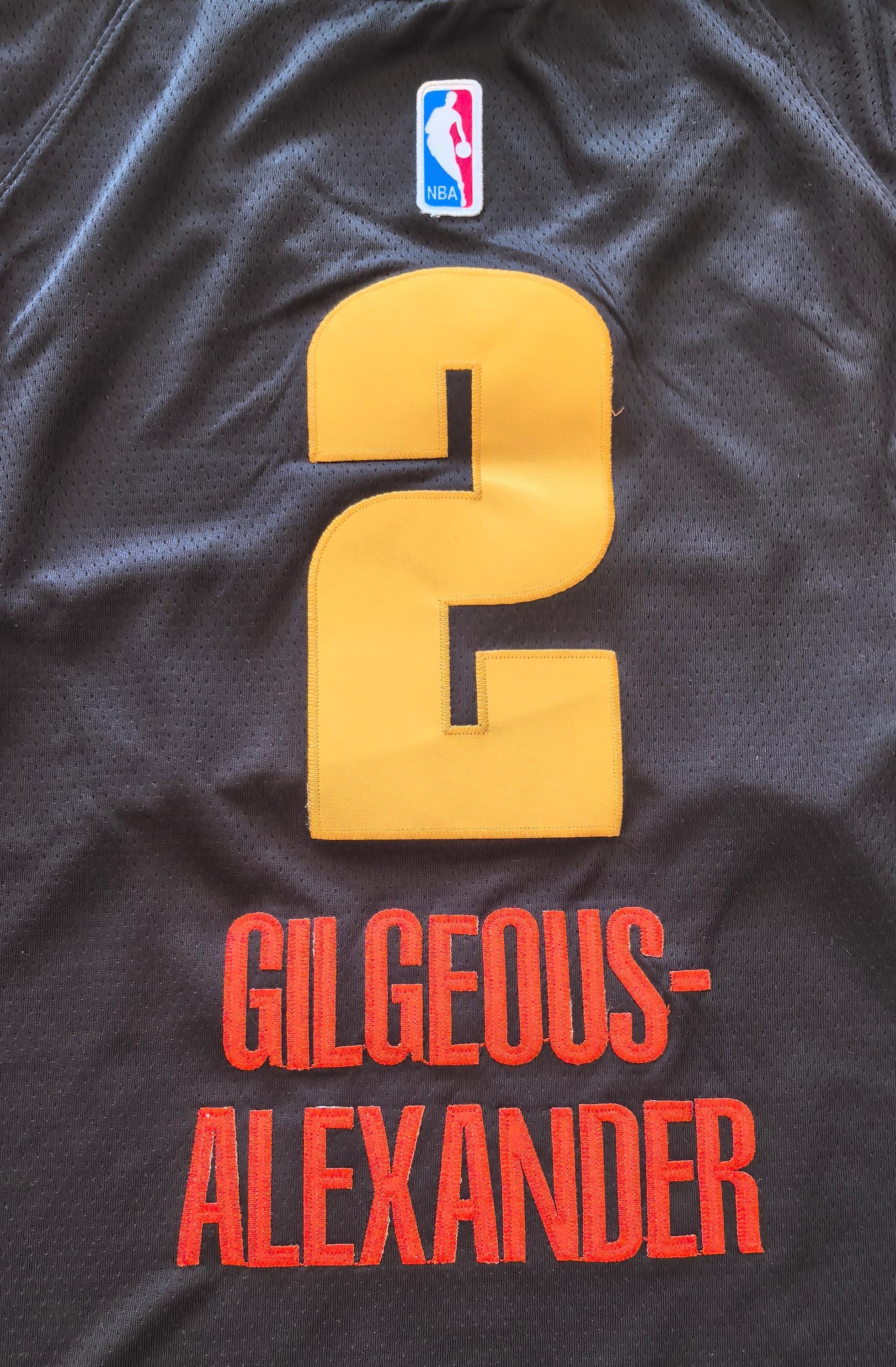 24-25 NBA Oklahoma City Thunder #2 Shai Gilgeous-Alexander City Edition Gray Jersey