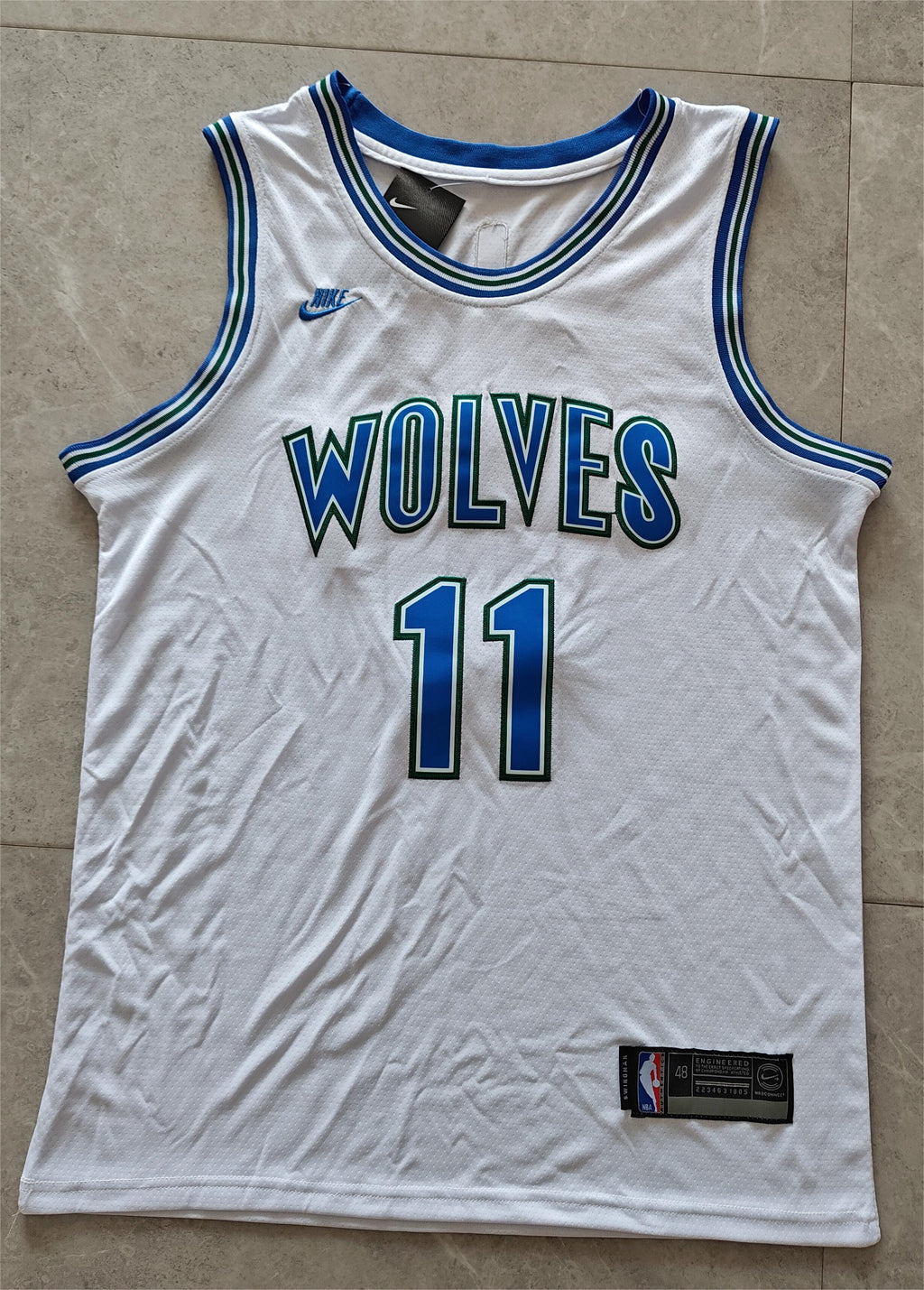 NBA Minnesota Timberwolves #11 Naz Reid Hardwood Classics White Jersey