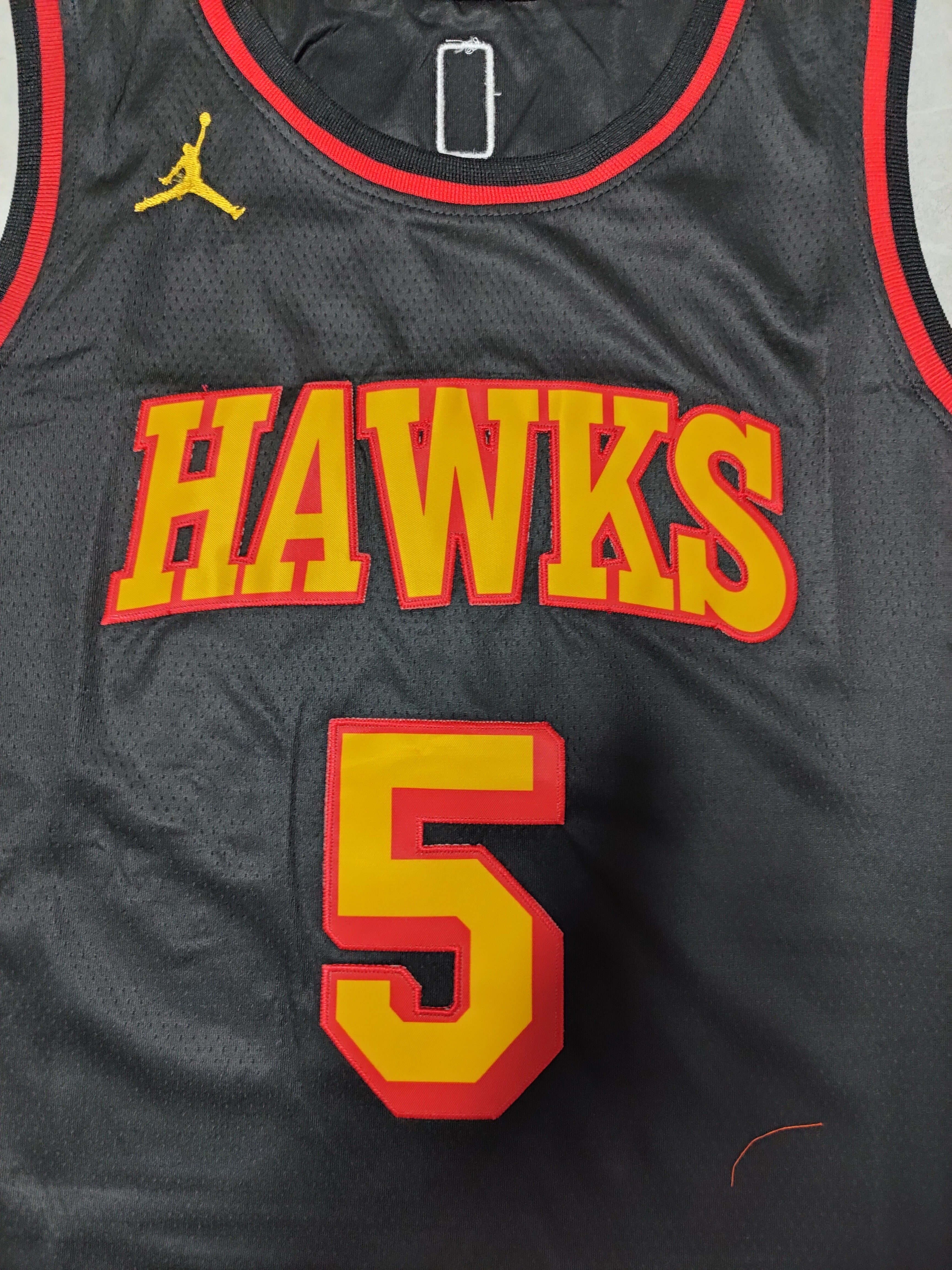 22-23 NBA Atlanta Hawks #5 Dejounte Murray Black Jersey