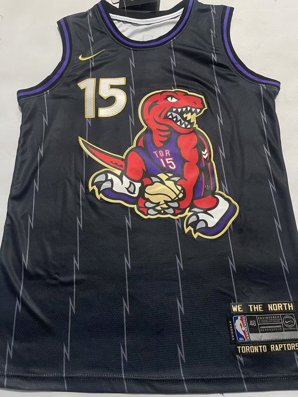 Toronto Raptors #15 Tracy McGrady Nike City Edition Jersey – 2025