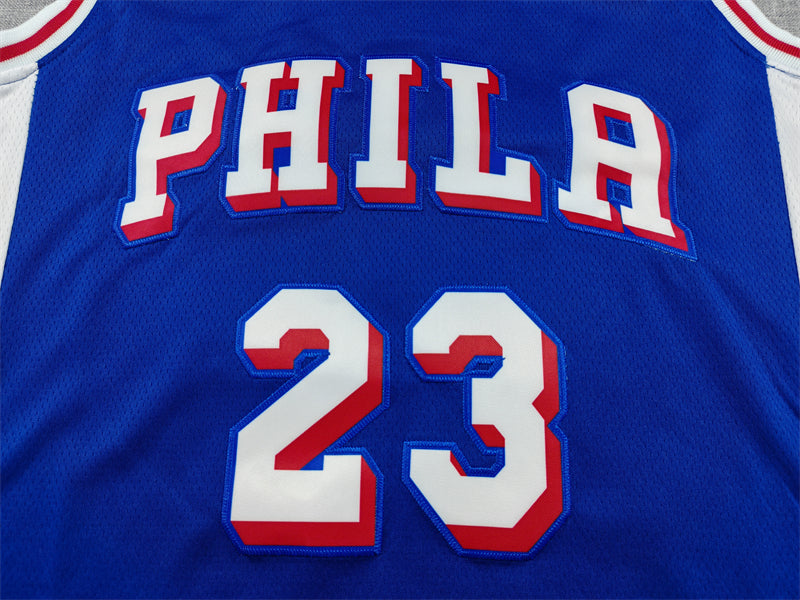 76ers #23 Icon Edition Blue Jersey