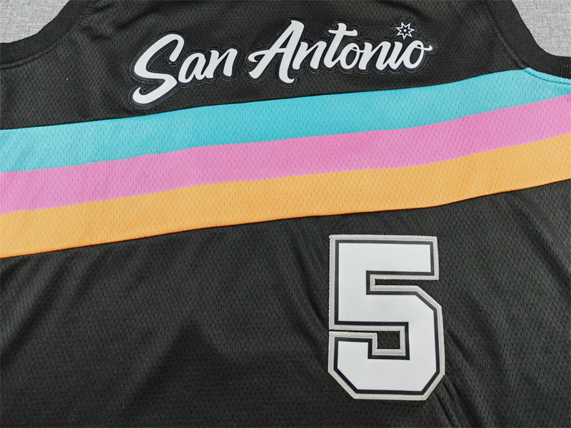 San Antonio Spurs City Edition Black Swingman Jersey