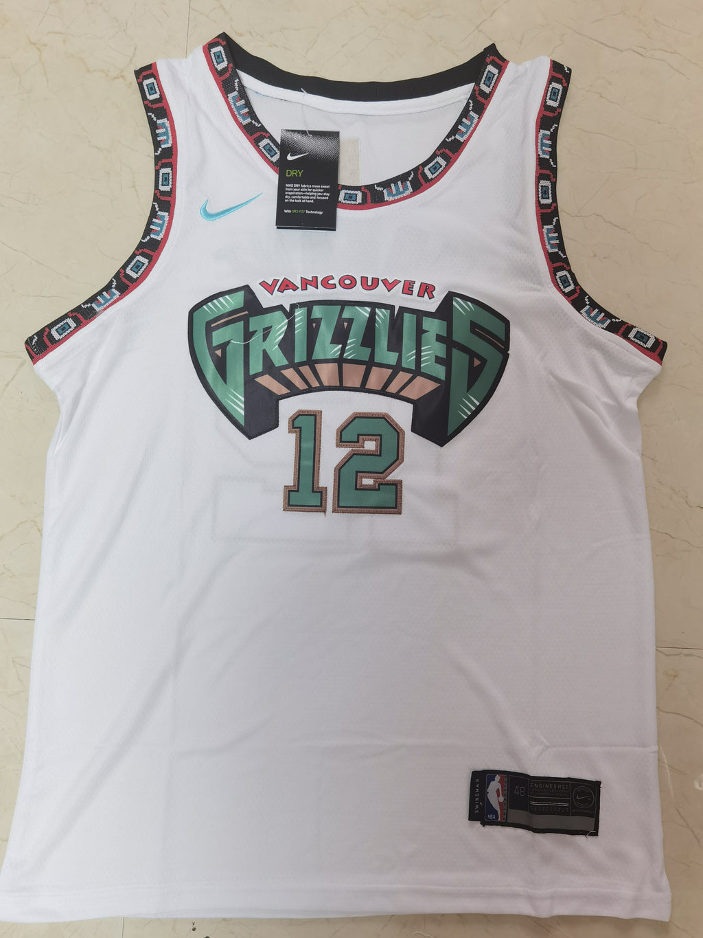 NBA Memphis Grizzlies #12 Ja Morant Retro White Jersey
