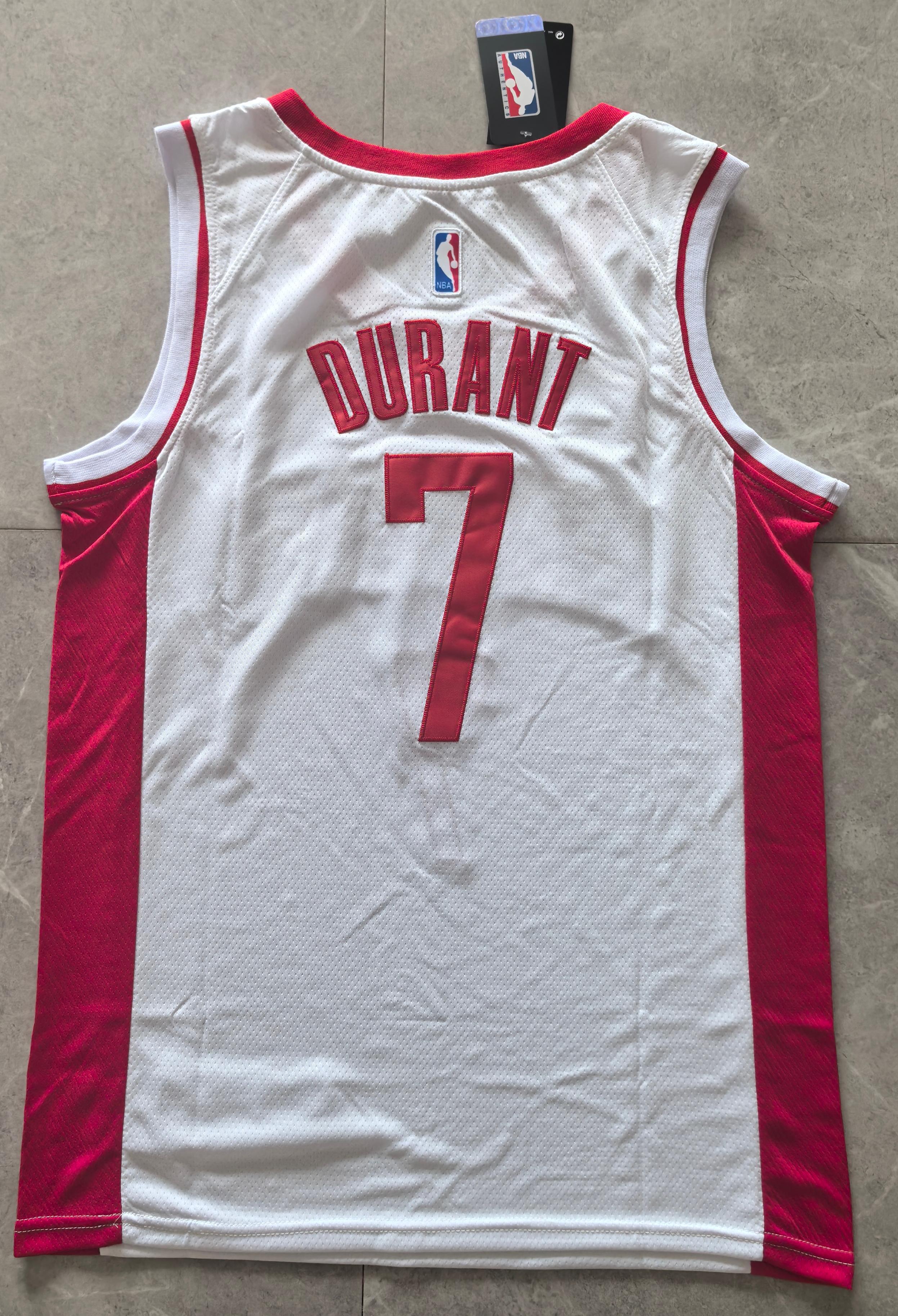 NBA Houston Rockets #7 Kevin Durant White Jersey