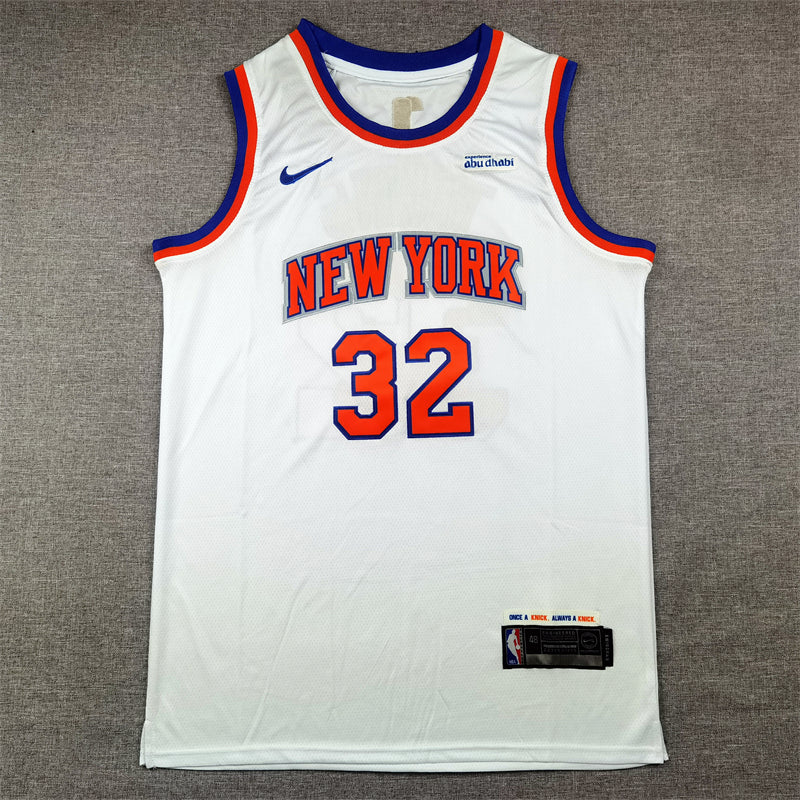 Knicks #32 Association Edition White Jersey