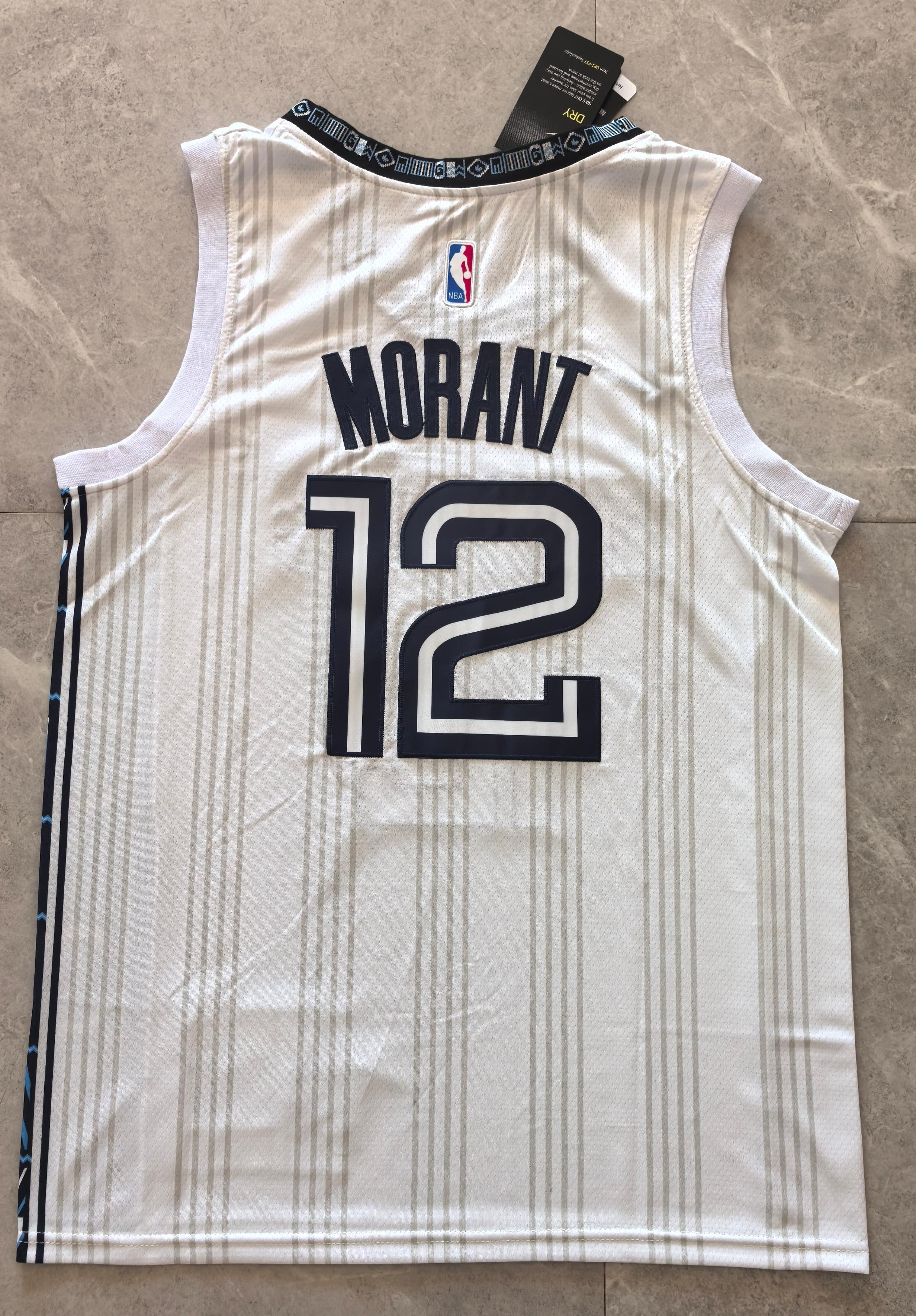 NBA Memphis Grizzlies #12 Ja Morant City Edition White Jersey