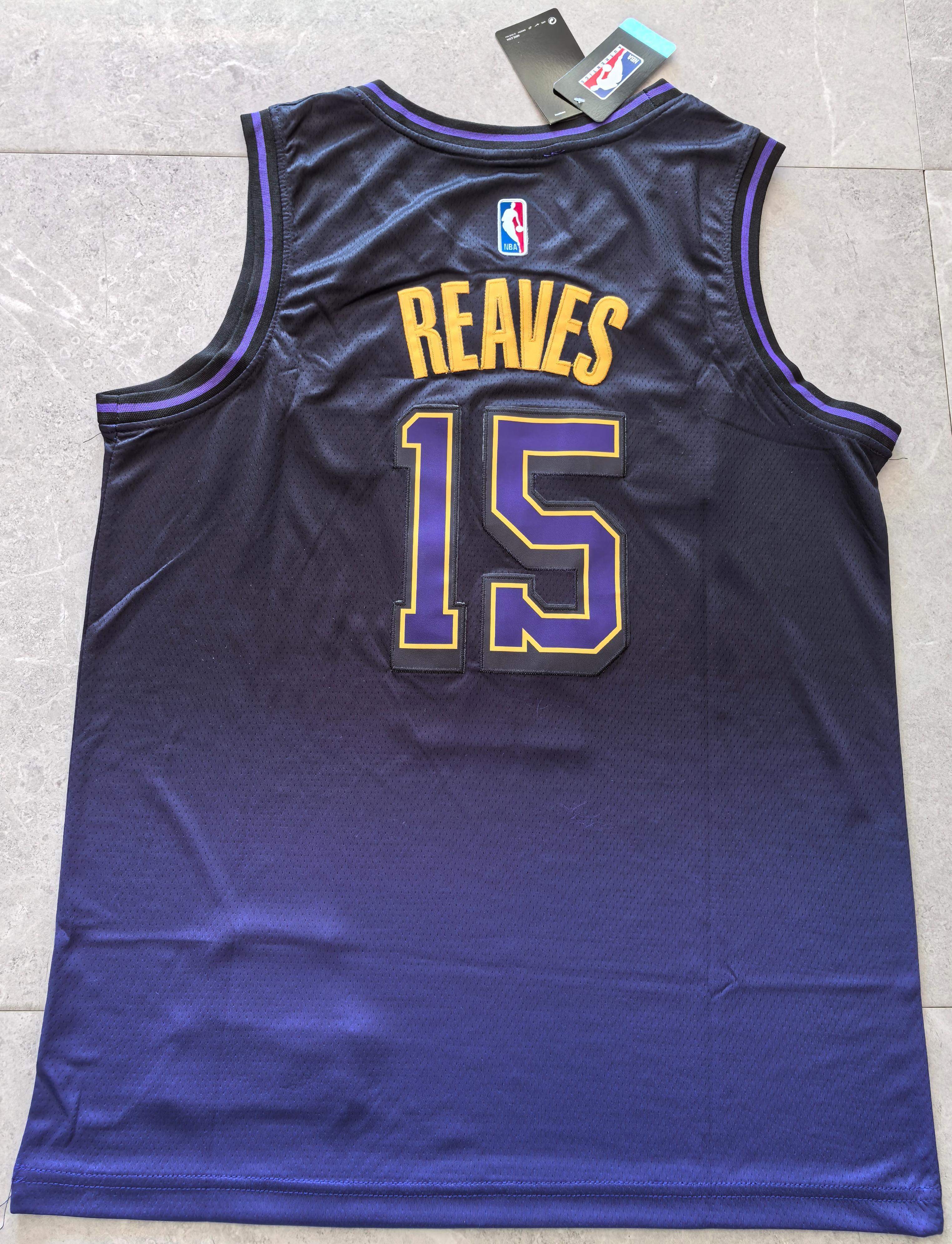 24-25 NBA Los Angeles Lakers #15 Austin Reaves City Edition Gradient Purple Jersey