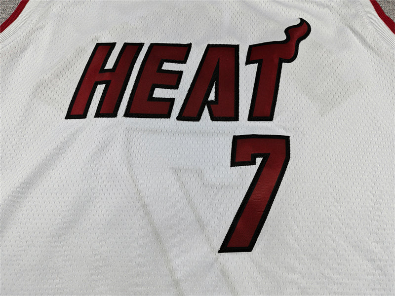 Heat #7 Association Edition White Jersey
