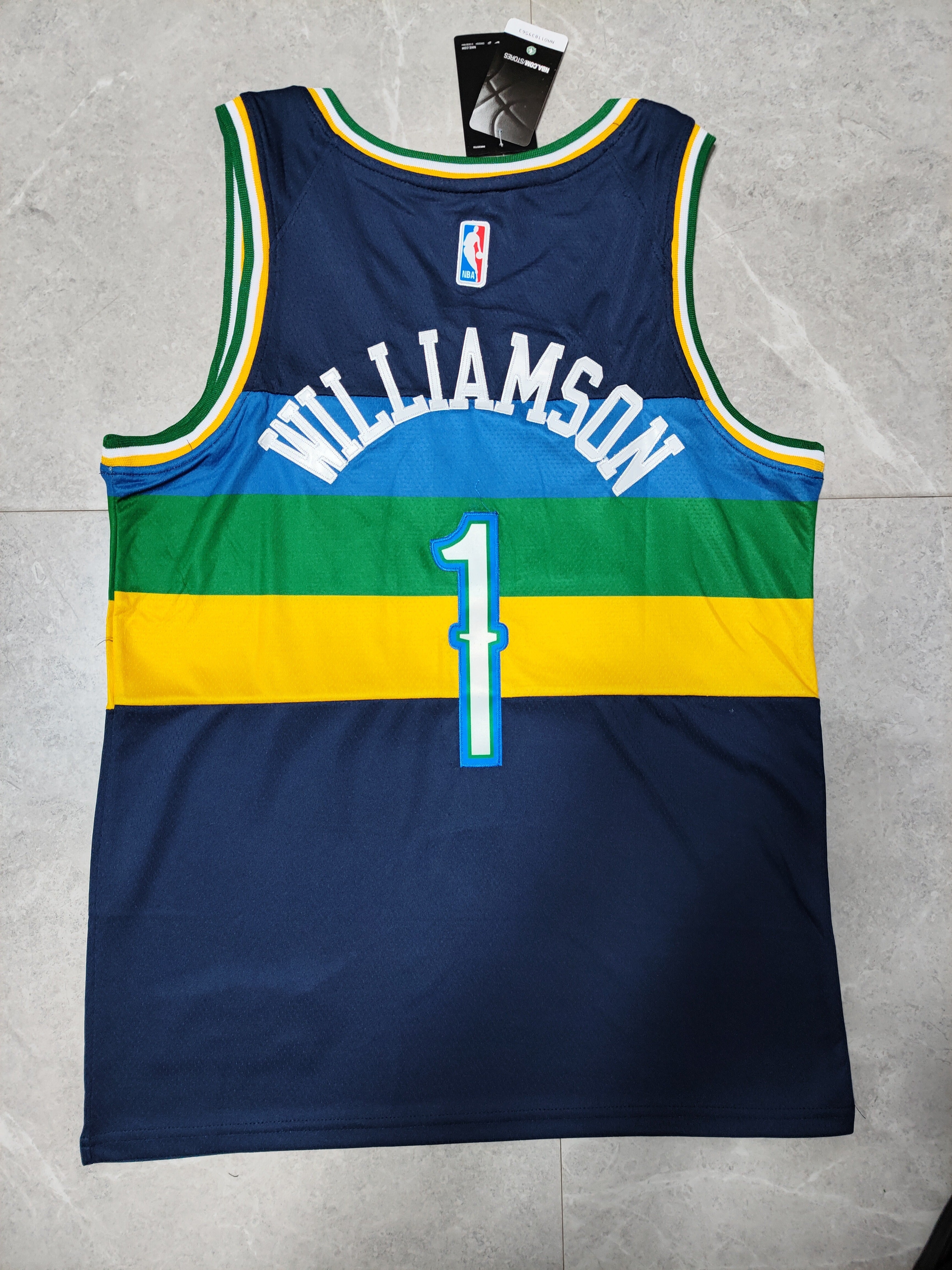 22-23 NBA New Orleans Pelicans #1 Zion Williamson Navy Blue Jersey