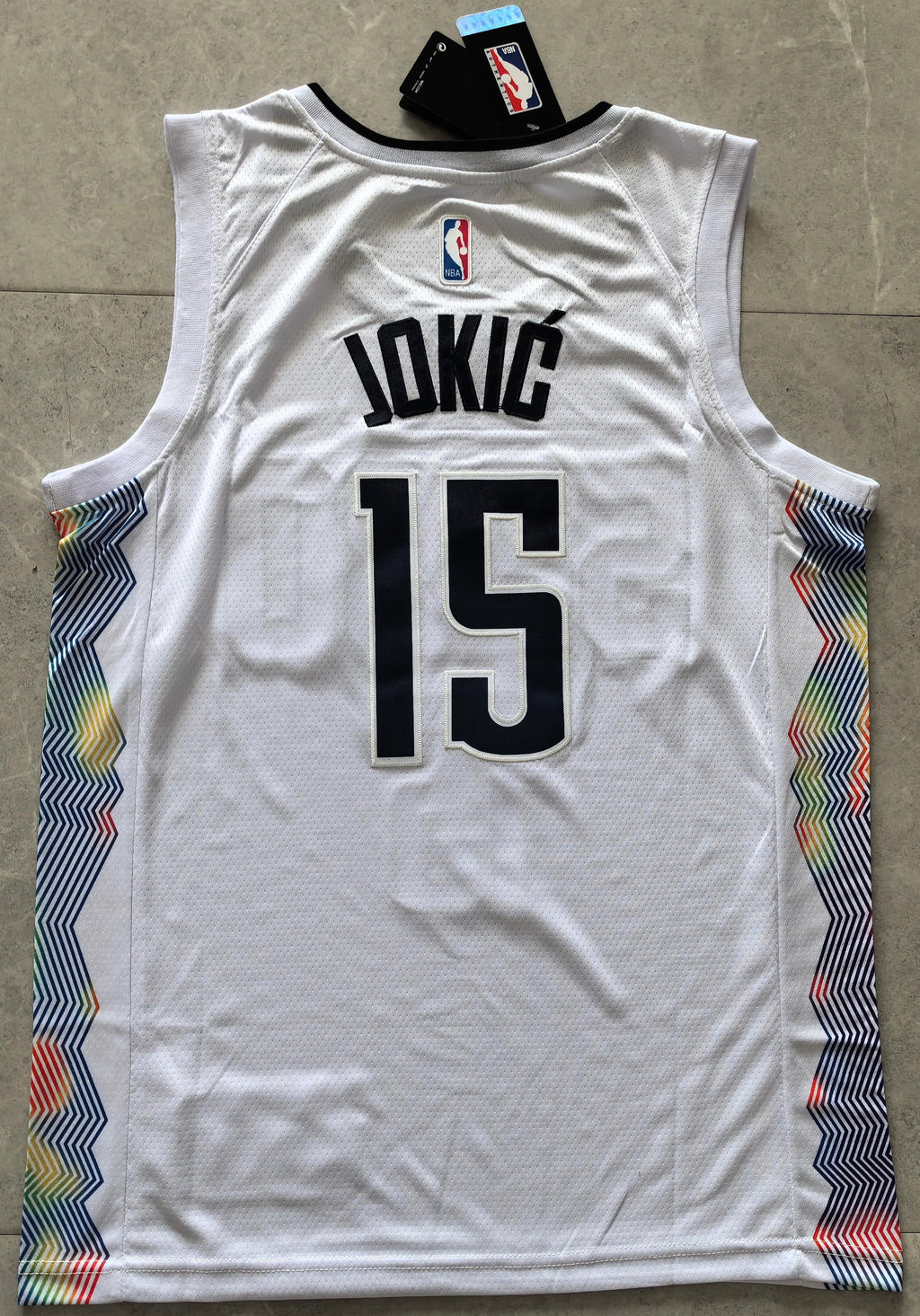 24-25 NBA Denver Nuggets #15 Nikola Jokic City Edition White Jersey